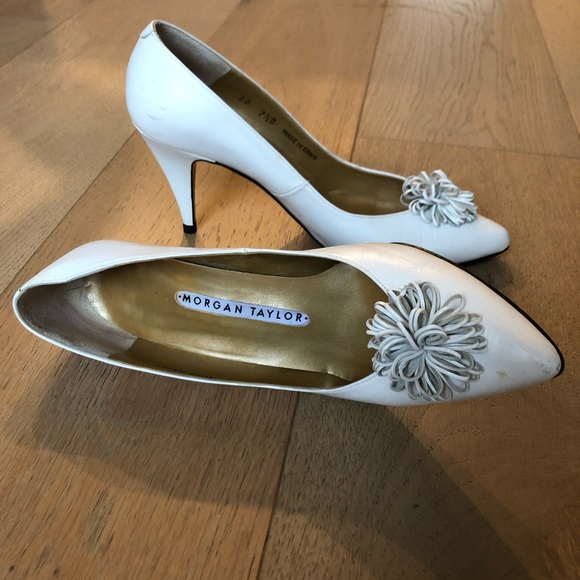 Morgan Taylor vintage white leather heels - Picture 4 of 8